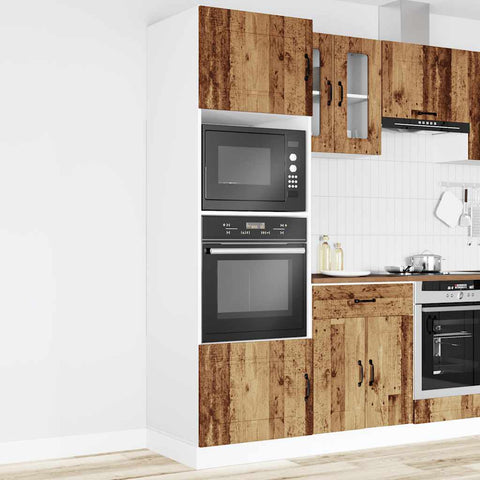 vidaXL Oven Cabinets 2 pcs Kalmar Old Wood Engineered Wood