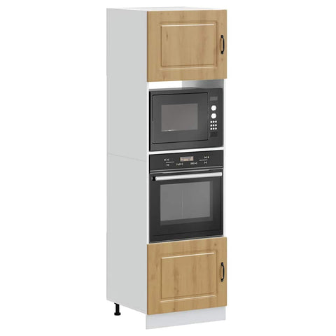 vidaXL Oven Cabinets 2 pcs Kalmar Artisan Oak Engineered Wood