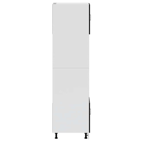 vidaXL Oven Cabinets 2 pcs Lucca Black Engineered Wood