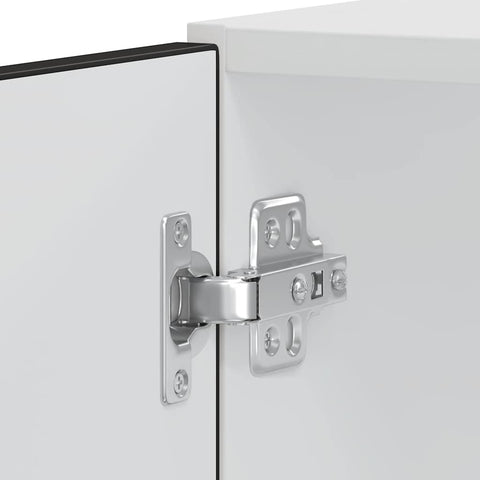 vidaXL Oven Cabinets 2 pcs Lucca Black Engineered Wood