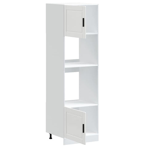 vidaXL Oven Cabinets 2 pcs Porto White Engineered Wood