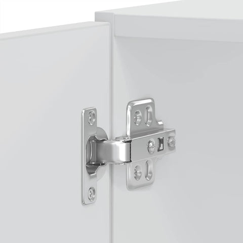 vidaXL Oven Cabinets 2 pcs Porto Gloss White Engineered Wood