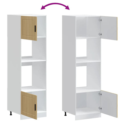 vidaXL Oven Cabinets 2 pcs Porto Sonoma Oak Engineered Wood