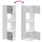 vidaXL Oven Cabinets 2 pcs Porto Grey Sonoma Engineered Wood