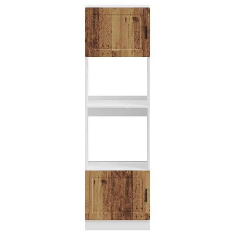 vidaXL Oven Cabinets 2 pcs Porto Old Wood Engineered Wood