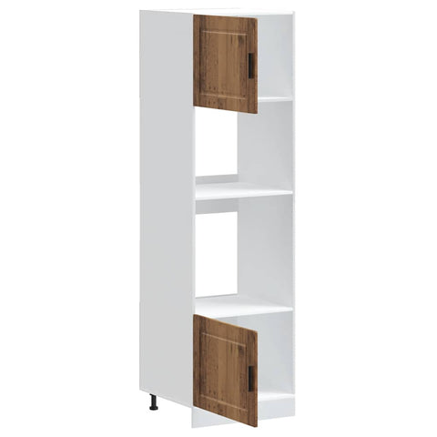 vidaXL Oven Cabinets 2 pcs Porto Old Wood Engineered Wood