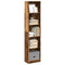 vidaXL Bookcase Old Wood 40x24x176 cm Engineered Wood