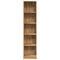 vidaXL Bookcase Artisian Oak 40x24x176 cm Engineered Wood
