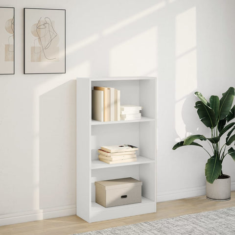 vidaXL Bookcase White 60x24x109 cm Engineered Wood