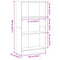vidaXL Bookcase White 60x24x109 cm Engineered Wood
