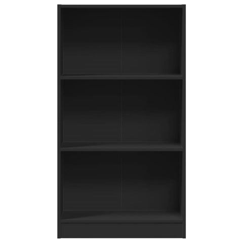 vidaXL Bookcase Black 60x24x109 cm Engineered Wood