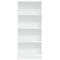 vidaXL Bookcase White 60x24x143 cm Engineered Wood