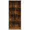 vidaXL Bookcase Smoked Oak 60x24x143 cm Engineered Wood