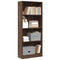 vidaXL Bookcase Brown Oak 60x24x143 cm Engineered Wood