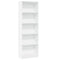 vidaXL Bookcase White 60x24x176 cm Engineered Wood