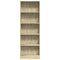 vidaXL Bookcase Sonoma Oak 60x24x176 cm Engineered Wood