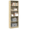 vidaXL Bookcase Sonoma Oak 60x24x176 cm Engineered Wood
