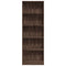 vidaXL Bookcase Brown Oak 60x24x176 cm Engineered Wood