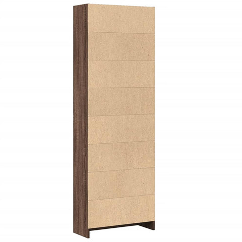 vidaXL Bookcase Brown Oak 60x24x176 cm Engineered Wood