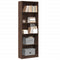 vidaXL Bookcase Brown Oak 60x24x176 cm Engineered Wood