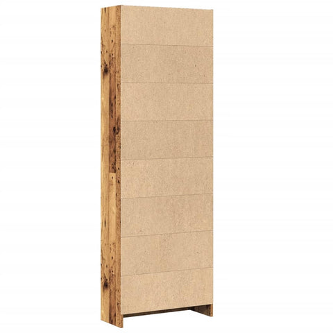 vidaXL Bookcase Old Wood 60x24x176 cm Engineered Wood