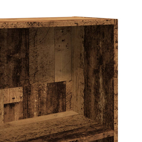 vidaXL Bookcase Old Wood 60x24x176 cm Engineered Wood