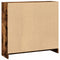 vidaXL Bookcase Smoked Oak 80x24x76 cm Engineered Wood