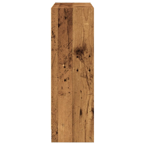 vidaXL Bookcase Old Wood 80x24x76 cm Engineered Wood