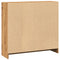 vidaXL Bookcase Artisian Oak 80x24x76 cm Engineered Wood
