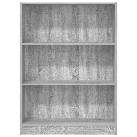 vidaXL Bookcase Grey Sonoma 80x24x109 cm Engineered Wood