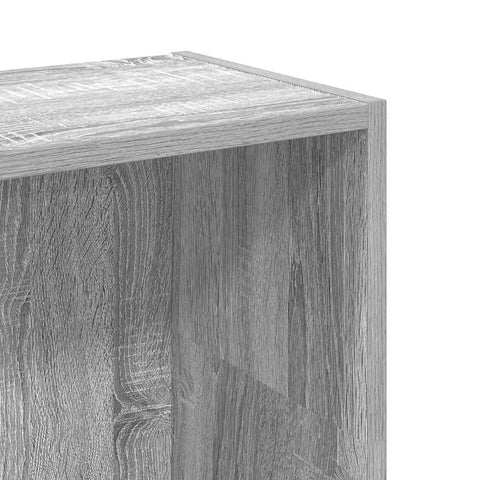 vidaXL Bookcase Grey Sonoma 80x24x109 cm Engineered Wood