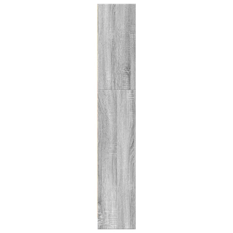 vidaXL Bookcase Grey Sonoma 80x24x143 cm Engineered Wood