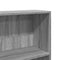 vidaXL Bookcase Grey Sonoma 80x24x143 cm Engineered Wood