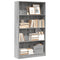 vidaXL Bookcase Grey Sonoma 80x24x143 cm Engineered Wood