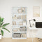 vidaXL Bookcase White 80x24x176 cm Engineered Wood