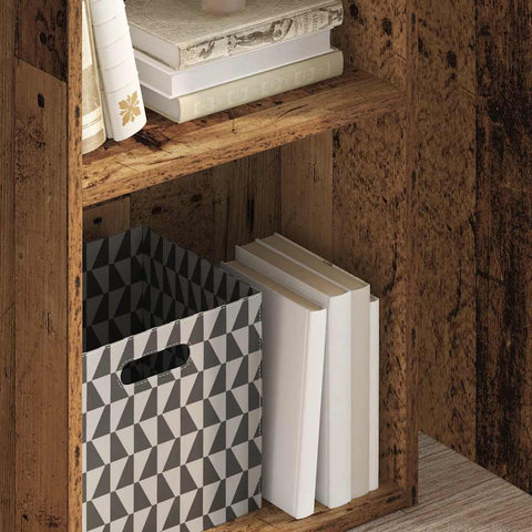 vidaXL Bookcase Old Wood 40x30x77 cm Engineered Wood