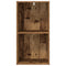 vidaXL Bookcase Old Wood 40x30x77 cm Engineered Wood