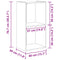 vidaXL Bookcase Old Wood 40x30x77 cm Engineered Wood