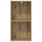 vidaXL Bookcase Artisian Oak 40x30x77 cm Engineered Wood