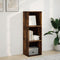 vidaXL Bookcase Smoked Oak 40x30x114 cm Engineered Wood