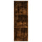 vidaXL Bookcase Smoked Oak 40x30x114 cm Engineered Wood