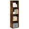 vidaXL Bookcase Smoked Oak 40x30x152 cm Engineered Wood