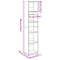 vidaXL Bookcase Black 40x30x189 cm Engineered Wood