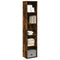 vidaXL Bookcase Smoked Oak 40x30x189 cm Engineered Wood