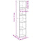 vidaXL Bookcase Old Wood 40x30x189 cm Engineered Wood