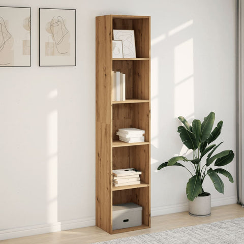 vidaXL Bookcase Artisian Oak 40x30x189 cm Engineered Wood