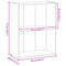 vidaXL Bookcase Old Wood 60x30x77 cm Engineered Wood