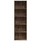 vidaXL Bookcase Brown Oak 60x30x189 cm Engineered Wood