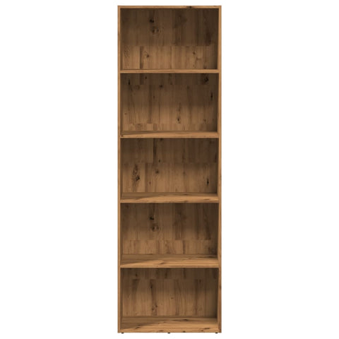vidaXL Bookcase Artisian Oak 60x30x189 cm Engineered Wood