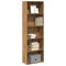 vidaXL Bookcase Artisian Oak 60x30x189 cm Engineered Wood